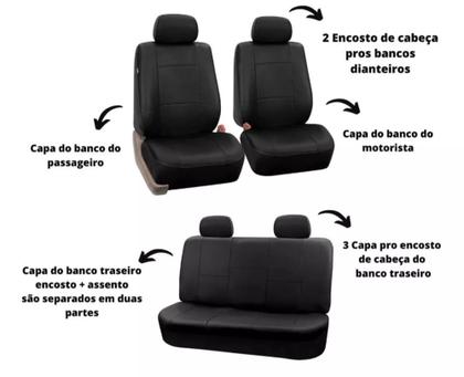 Imagem de capa banco de carro couro cinza para saveiro 2010