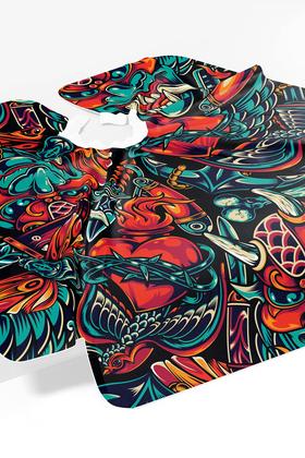 Imagem de Capa Barbeiro Corações e Máscaras Cetim 156x146cm