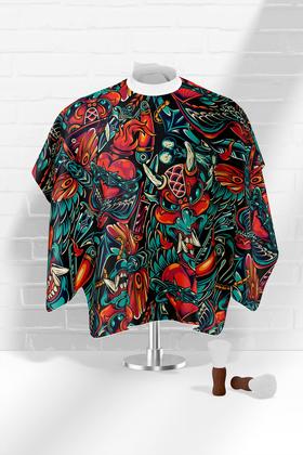 Imagem de Capa Barbeiro Corações e Máscaras Cetim 156x146cm