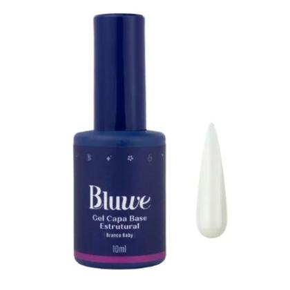 Imagem de Capa Base Estrutural Unhas Branco Baby 10ml    - Bluwe