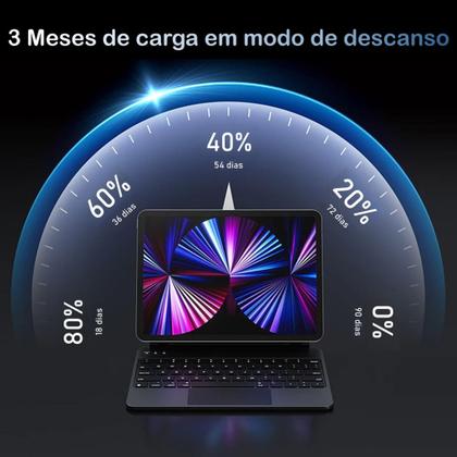 Imagem de Capa Baseus com Teclado para Tablet iOS Pro de 12,9 Polegadas - Branco