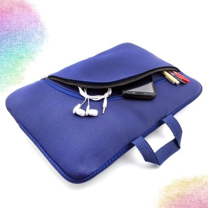 Imagem de Capa Bolsa Maleta De Notebook com Alça Reforçada e Compartimento Frontal para Acessórios Pratica Leve