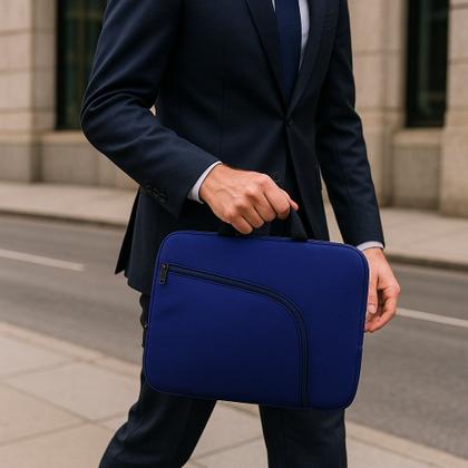 Imagem de Capa Bolsa Maleta De Notebook com Alça Reforçada e Compartimento Frontal para Acessórios Pratica Leve