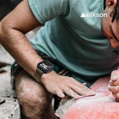 Imagem de Capa Bumper Elkson compatível com Apple Watch 46 mm preta