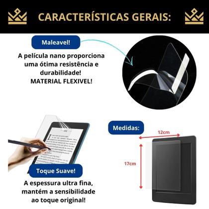 Imagem de Capa c alça para Kindle Colorsoft SA569P + película plástico