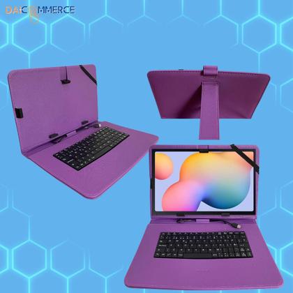 Imagem de Capa c/Teclado Embutido para Tablet 10" Galaxy Tab A9+ Plus - Capa Protetora com Teclado Embutido