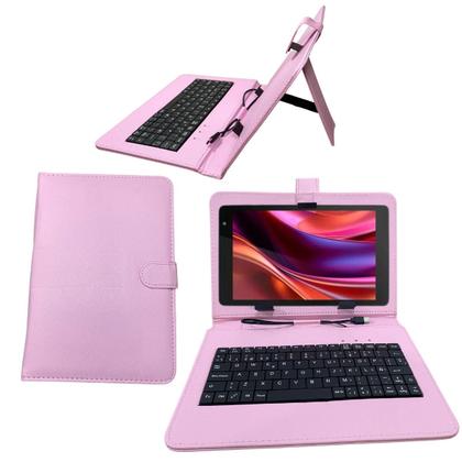 Imagem de Capa c/Teclado Integrado p/ Tablet 8" Multilaser M8 - Capa Protetora com Teclado
