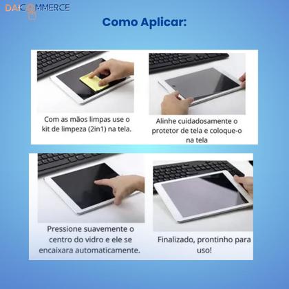 Imagem de Capa c/ Teclado P/ Tablet Samsung Galaxy A9 tela 8.7 + Mouse Bluetooth