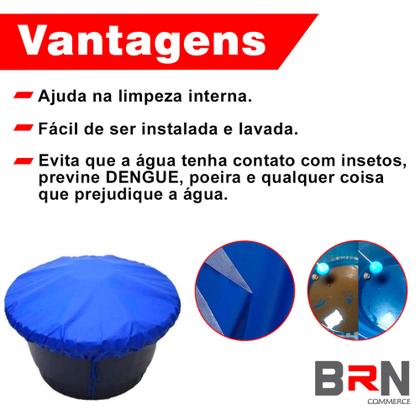 Imagem de Capa Caixa Dagua Redonda 1000 Litros Proteção Sujeira Dengue