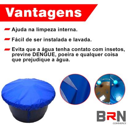 Imagem de Capa Caixa Dagua Redonda 1000 Litros Proteção Sujeira Dengue