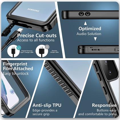 Imagem de Capa Capinha 360 A Prova Dágua Galaxy S21 Plus Ultra Fe Ip68