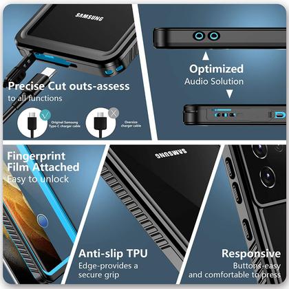 Imagem de Capa Capinha 360 A Prova Dágua Galaxy S21 Plus Ultra Fe Ip68