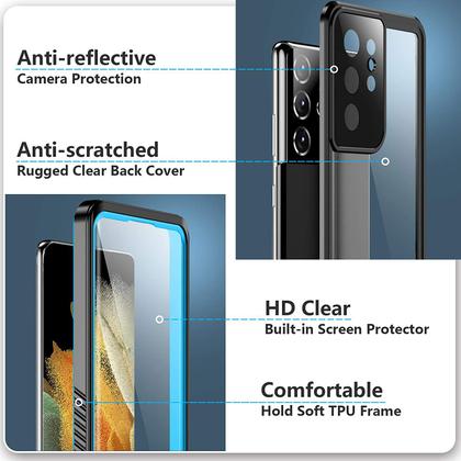 Imagem de Capa Capinha 360 A Prova Dágua Galaxy S21 Plus Ultra Fe Ip68