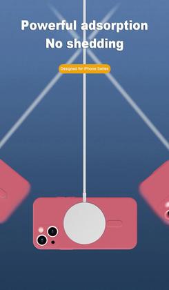 Imagem de Capa Capinha Anti Impacto Aveludada Magsafe Compativel com iPhone 14 Plus