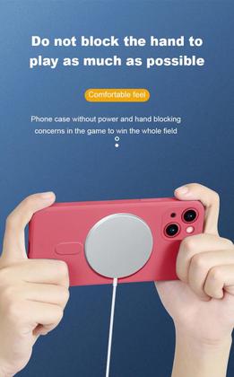 Imagem de Capa Capinha Anti Impacto Aveludada Magsafe Compativel com iPhone 14 Plus