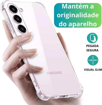 Imagem de Capa Capinha Anti Impacto e Película Premium 9D Cerâmica Compatível Com Samsung Galaxy A56 5G