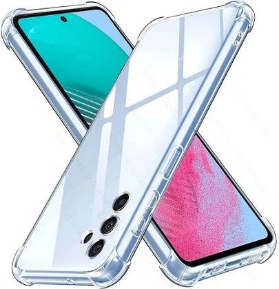 Imagem de Capa Capinha Anti Impactos Transparente + Película 3D de Vidro para Samsung Galaxy M55