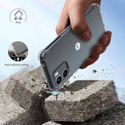 Imagem de Capa Capinha Anti Queda Para Motorola Moto G05 +pelicula 3d