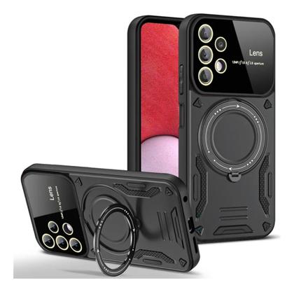 Imagem de Capa Capinha Armor MIlitar Galaxy A13 4g Protetor Câmera Suporte 360 Metalico e Magnetico Indução