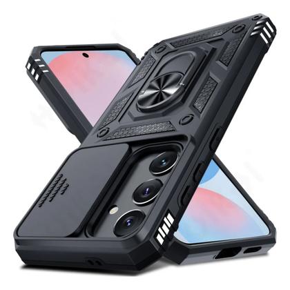 Imagem de Capa Capinha Armor Militar Galaxy A35 5g Anti Impacto Proteção De Câmera Anel 360 Suporte Imã