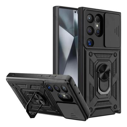 Imagem de Capa Capinha Armor Militar Galaxy S25 Ultra Anti Impacto Proteção Câmera Anel 360 Suporte e Imã