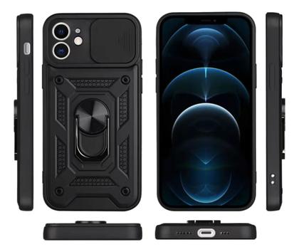 Imagem de Capa Capinha Armor Militar iPhone 12 Mini (5.4) Anti Impacto Proteção De Câmera Anel 360 Suporte Imã