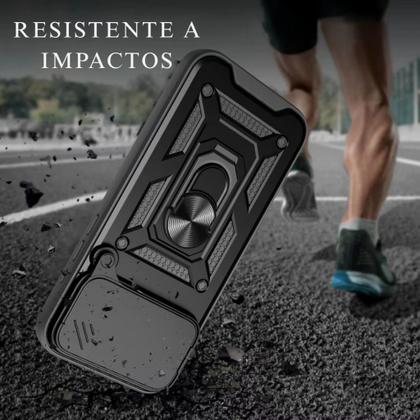 Imagem de Capa Capinha Armor Militar Moto G75 5G Blindada Anti Impacto Proteção Câmera Anel 360 Suporte Imã