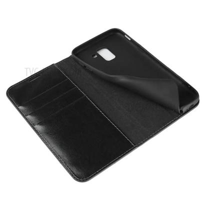 Imagem de Capa Capinha Carteira Flip Para Samsung Galaxy J6 2018 Cor Preto