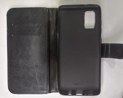 Imagem de Capa Capinha Carteira Galaxy a71 Diversas Cores lisa