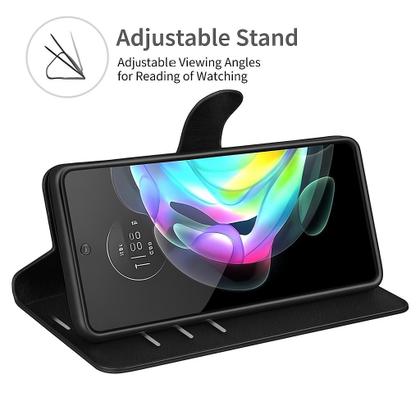 Imagem de Capa Capinha Carteira para Motorola Moto G86 5G Flip Preta