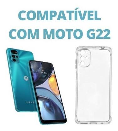 Imagem de Capa Capinha Case Anti Choque Transparente Compatível Com Motorola Moto G22