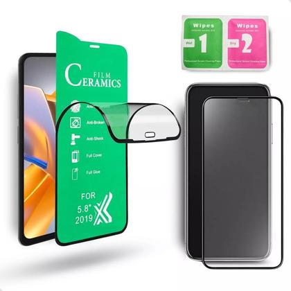 Imagem de Capa Capinha Case Anti-Impacto Transparente Premium Silicone + Película de Ceramica 9D para Samsung Galaxy S23, S23 Plus e S23 Ultra