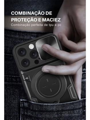 Imagem de Capa Capinha Case Armor Stylus Militar Para iPhone 16, 16 Pro, 16 Pro Max Anti Impacto, Suporte 360 e Proteçaõ de Camera
