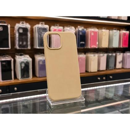 Imagem de Capa Capinha Case Compatível iPhone 15 Pro Max Silicone Premium Aveludada com Logo da Maçã MagSafe Proteção Completa COR