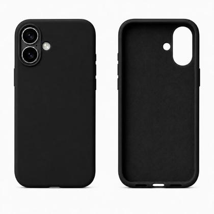 Imagem de Capa Capinha Case Compatível para iPhone 16 aveludada Premium Silicone Com o logo da maça