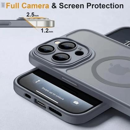 Imagem de Capa Capínha Case Magnética Fosca Compatível Com iPhone 16 Pro Max