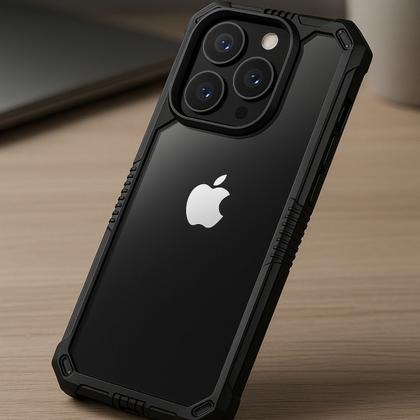 Imagem de Capa Capinha Case Para iPhone 14 Pro Max 15 15 Pro Transparente de Alta Proteção Antiqueda Antiimpacto