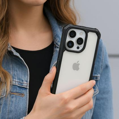 Imagem de Capa Capinha Case Para iPhone 14 Pro Max 15 15 Pro Transparente de Alta Proteção Antiqueda Antiimpacto