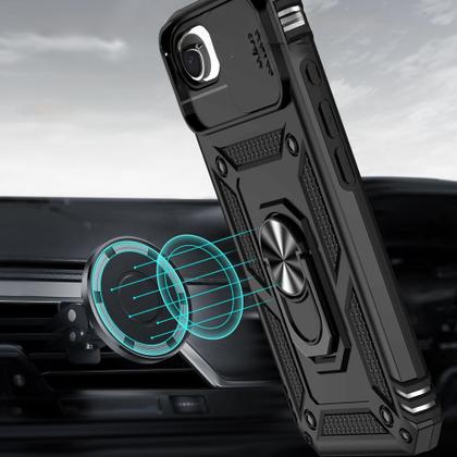 Imagem de Capa Capinha Case para iPhone 16E - Protetora Resistente Anti Impacto Queda Armadura Militar Cor:Preto