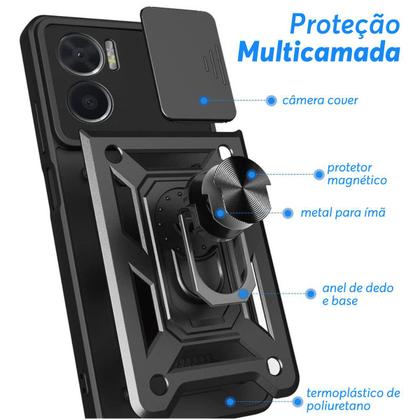 Imagem de Capa Capinha Case para Motorola Moto E22 E22i - Protetora Resistente Anti Impacto Queda Armadura Militar