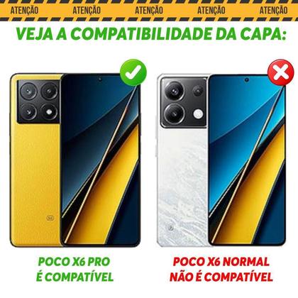 Imagem de Capa Capinha Case Para Poco X6 Pro - Protetora Militar