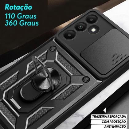 Imagem de Capa Capinha Case para Samsung Galaxy M35 - Protetora Resistente Anti Impacto Queda Armadura Militar Cor:Preto