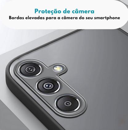 Imagem de Capa Capinha Case Premium Anti Impacto Fosca Preta Translúcida com Proteção de Câmera para Samsung Galaxy A56
