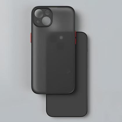Imagem de Capa Capinha Case Premium Preta Translúcida com Proteção de Câmera para iPhone 15, iPhone 15 Pro e iPhone 15 Pro Max