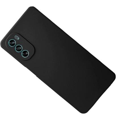 Imagem de Capa Capinha Case Preta + Película 3D Compativel Com Motorola Moto E7 / E22 / G13 /G14 / G22 / G23 / G52 / G53 /G62 /G84