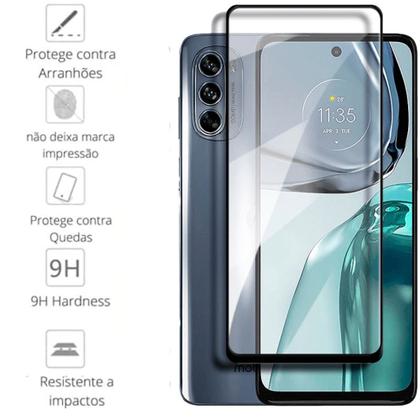 Imagem de Capa Capinha Case Preta + Película 3D Compativel Com Motorola Moto E7 / E22 / G13 /G14 / G22 / G23 / G52 / G53 /G62 /G84