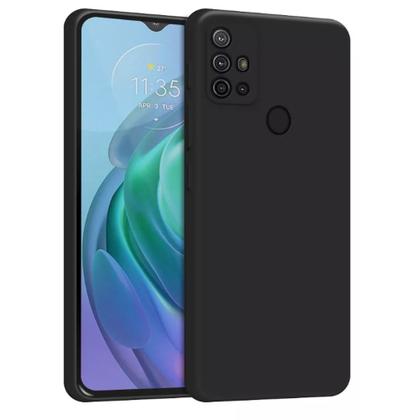 Imagem de Capa Capinha Case Preta + Película 3D Compativel Com Motorola Moto E7 / G22 / G53 /G14 / G84 Todos os Modelos