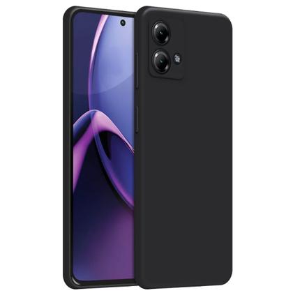 Imagem de Capa Capinha Case Preta + Película 3D Compativel Com Motorola Moto E7 / G22 / G53 /G14 / G84 Todos os Modelos