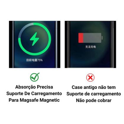 Imagem de Capa Capinha com Magsafe Compatível iphone 13 Carga por indução