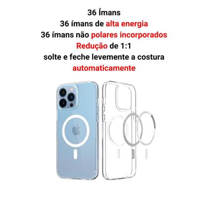 Imagem de Capa Capinha com Magsafe Compatível iphone 15 Carga por indução